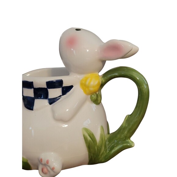 Mercuries 5 Pc Easter Bunny Tea Set Springtime Bunny Ceramic Tea Pot Sugar Cream - Picture 13 of 16